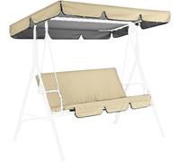 Balancelle de jardin avec auvent et coussin amovible - Banc d'extérieur durable pour la détente et le confort, idéal pour une utilisation au bord de la piscine, mobilier de terrasse élégant