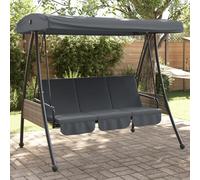 Balancelle de Jardin avec Auvent Réglable Siège de Balançoire Acier vidaXL