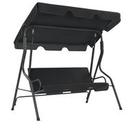 Balancelle de Jardin Café 170x110x153 cm Balançoire de Patio Jardin vidaXL