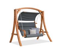 Balancelle de jardin en bois Bali Garden Point gris