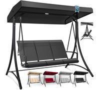 Balancelle de jardin - KESSER - 3 places - Charge maximale 300 kg - Design ergonomique