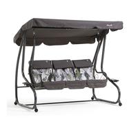 Balancelle de jardin - Matrix - 3 places - Convertible en lit - Structure métal - Coussins épais 7 cm