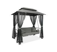 Balancelle de jardin Nicea Garden Point en métal anthracite