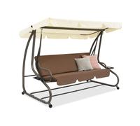 Balancelle de jardin Nicea Garden Point en métal marron