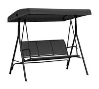 Balancelle de jardin Outsunny Acier 175x118x159cm Noir