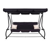 Balancelle de Jardin - SPRINGOS® - 4 Places - 220 x 162 cm - 2 Coussins - Fonction Couchage