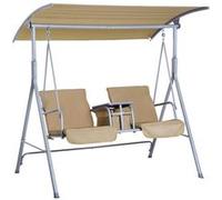 Balancelle design de jardin 2 places acier polyester