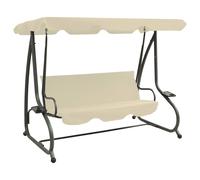 Balancelle d'Extérieur avec Auvent Anthracite Banc de Balançoire Jardin vidaXL