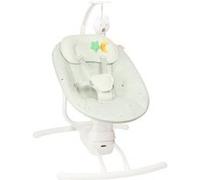 Balancelle électrique bébé latérale - 3 vitesses de balancement - 8 berçeuses - Arche de jeux - Lichen Vert