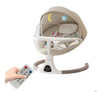 Balancelle électrique bébés, balançoire portable bébé, bascule d'intérieur avec 5 vitesses de balancement, musique et Bluetooth