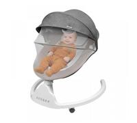 Balancelle Électrique pour Bébé avec Auvent - Transat Musical - 5 Vitesses de Balancement - pour Nourissons 0-12 Mois - Kaki