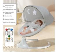 Balancelle électrique pour bébé - Transat pour bébé - 3 minutes - 5 modes d'équilibre - Télécommande