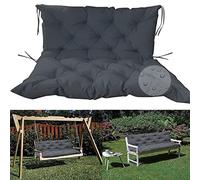 Balancelle en bois imperméable avec dossier 2 ou 3 places pour extérieur/intérieur, patio, attaches antidérapantes pour jardin, terrasse, balcon, détente et confort