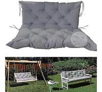 Balancelle en bois imperméable avec dossier - Hamac 2 à 3 places pour meubles de jardin et de terrasse avec attaches antidérapantes pour intérieur/extérieur