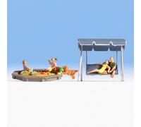 Balancelle et bac à sable avec personnages -N-1/160-NOCH 36590