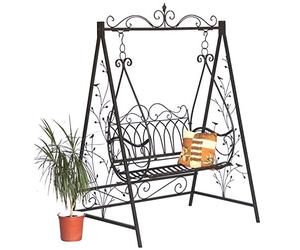 Balancelle hollywoodienne Gondole 1868 en métal fer forgé - Pour jardin