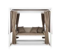 Balancelle hollywoodienne Hermitage Luxury 236 x 210 x 180 cm Auvent Rideaux