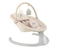 MoMi KENANI SAND - Balancelle Bébé Électrique - Bluetooth - Télécommande - Jouets Inclus - Écran LED - Beige