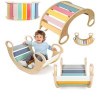 Balancelle Montessori en bois, balançoire d'équilibre pour enfants, couleurs