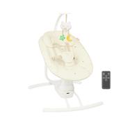 Balancelle motorisee laterale Creme avec telecommande