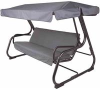 Balancelle Patio Parma anthracite/gris avec fonction lit