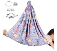 Balancelle Pod pour,Hamac Lumineux Confortable Pivotant,Hamac Aérien en Tissu pour Tout-Petits | pour Relaxation, Interaction Apaisante, Jeu Intérieur Et Extérieur avec Porte pour