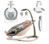 Balancelle Transat Pascal Avec 12 Mélodies, Vibrations Et Pliage Compact Grey Scandi TU