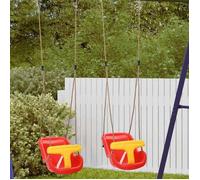 Balancelle Vidaxl Balancelles pour bébé 2 pcs Rouge 36 x 43 x 42 cm Plastique