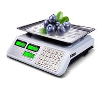 Balances électroniques de cuisine, balance de comptoir électronique, affichage étanche en acier inoxydable pour légumes et fruits, balances électroniques multifonctionnelles pour la restauration