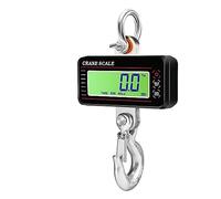 Balances industrielles, Balance suspendue numérique de 1500 kg/1000 kg/500 kg avec échelle de grue robuste télécommandée de 65 pieds(LCD 1000KG Black)