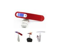 balances luggage numérique, balance numérique portable, balance numérique portable 50kg max pour voyage (rouge, pile fournie)