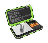 Balances numériques, Balance numérique de précision 100g/0.01g, Mini balance de poche, affichage LCD for pesée en diamant, balances de poids en grammes(Groen)