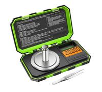 Balances numériques, Balance numérique Portable 0.001g, Mini-balance de 20g, remise de diplôme précise, balance de poche professionnelle, poids d'étalonnage en milligrammes(A1)