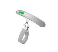 Balances numériques, Balance suspendue numérique LCD portable, balances de de poids de bagages de valise avec ceinture for outil de poids électronique 50 kg/110 lb(Silver)