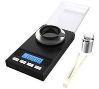 Balances Précision Électronique Wabecil Bijoux 50g/0.01g, 152.7*80.5*18.4mm-Noir G