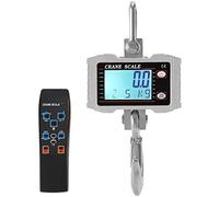 Balances suspendues, Pèse-bagages for valises Balance de grue numérique robuste 1000 kg 2200 lb suspendue en aluminium Affichage LED(Silver,500KG/200G)
