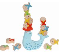 goki Jeu d'équilibre Phoque : 13,6 x 11,5 x 2 cm, Bois, 13 pièces, par pièce