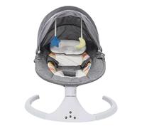 Balançoire à bascule musicale berceau bébé berceau électrique pour bébé Balançoire électrique pour bébé Balançoire de voiture avec télécommande Ceinture de sécurité à 3 points Moustiquaire Design
