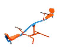 VEVOR Balançoire à Bascule, Capacité de Charge 136 kg, avec Poignées Confortables, Sièges à Dossier, Larges Pieds de Support, Équipement de Jeu Extérieur Rotation à 360°, pour 2 Enfants 3 Ans et Plus