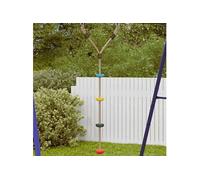Balançoire à câble à disque d'enfants et 4 marches multicolore, corde à grimper, corde à grimper avec marches, corde 4009278
