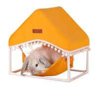 Balançoire à hamster pour cage Coussin amovible et respirant avec son | Hamac balançoire suspendue à hamster Pour les chinchillas lapins gerbilles souris écureuils autres petits rongeurs