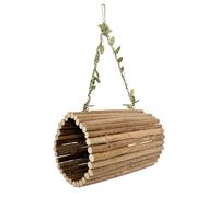 Balançoire à oiseaux - Bois de 26 cm, balançoire à cage, grotte à perroquet en bois | Parfaitement idéal pour l'utilisation des calopsittes, le divertissement des pinsons et l'utilisation du comportem