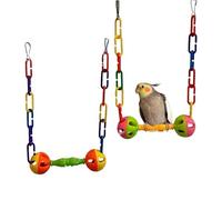 Balançoire à Oiseaux - Jouets pour Cage à Oiseaux de 20 cm, Ensemble de hamac avec échelle et Support de Perche, Accessoires de Jeu pour Petits Animaux de Compagnie | Conception d'abdos,