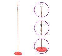 Balançoire à Plaque 200 cm Rouge Siège de Balançoire Jardin Extérieur vidaXL