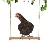 Balançoire à poulet, balançoire pour poulet, coq | Grande balançoire pour poulet, accessoires décoratifs naturels, supports en bois de poulet, balançoire pour poulets, volailles, perroquets (40 x 110