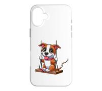 Balançoire American Staffordshire Terrier Playground Coque pour iPhone 16 Plus