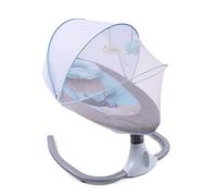 Balançoire bébé, berceau Infant Rocker, berceau à bascule Baby Bouncer chaise à bascule Cradle Rocker siège château gonflable avec musique et jouets pour 0-12 mois 3-12 kg (bleu)