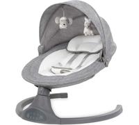 Balançoire bébé, électrique, multifonctionnelle Balançoire bébé, 5 vitesses de balancement, Bluetooth, télécommande, harnais 5 points, Dark Melange