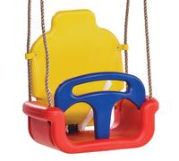 Balançoire bébé évolutive WICKEY 3-en-1 vert - siège réglable avec harnais - 195-240 cm
