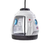 Step2 Balançoire Space Capsule 2‑en‑1 - double pour 2 enfants, intérieur/extérieur - noire/blanche